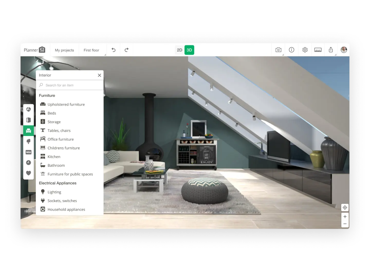 Онлайн-планировщик Planner 5D | Дизайн интерьера онлайн